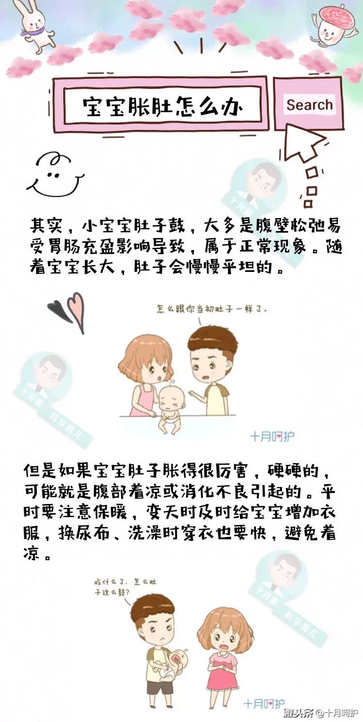 关于十个月大的宝宝肚子胀的分析与处理